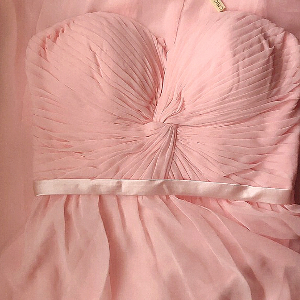 Chica's Chiffon Strapless Full Length Dress. Size S - Picture 3 of 13